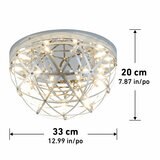 Artika Elden 13" (33cm) Flush Mount LED Light in Chrome