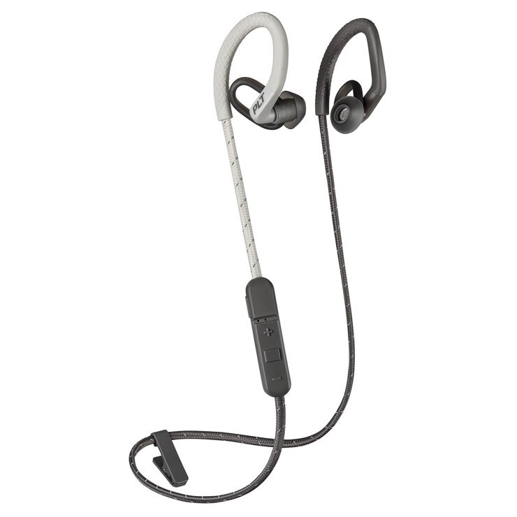 Plantronics BackBeat FIT 350 Wireless Sport Earbuds in Grey/White