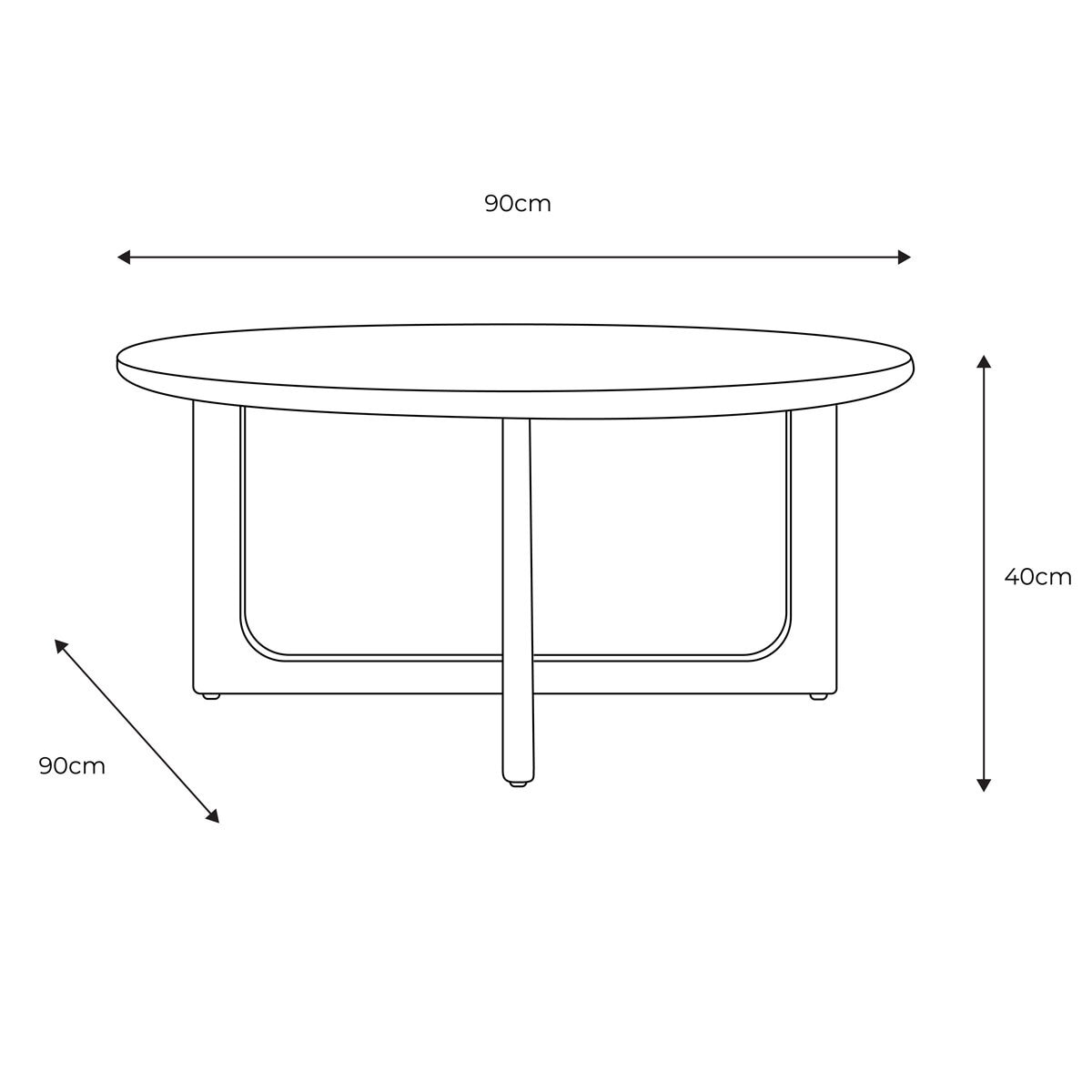Gallery Craft Oak Coffee Table