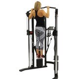 image of person using pull up bar