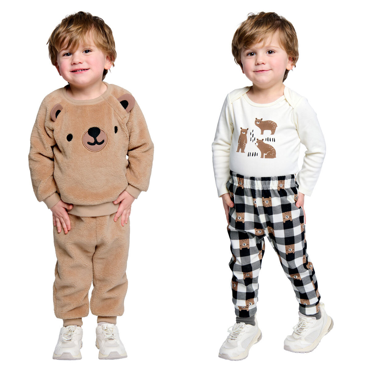 Pekkle 4 Piece Infant Set in Bears