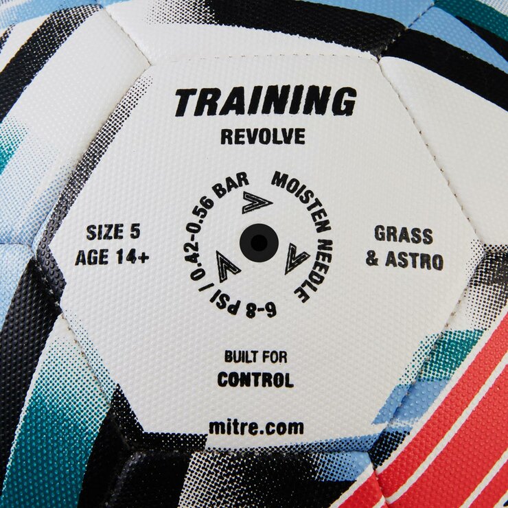 Studio image showing the hole to pump the red ball up