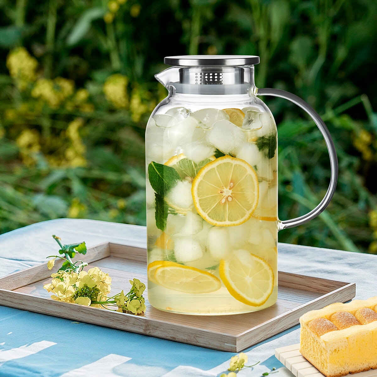 King Crystal Glass Pitcher, 2.2L