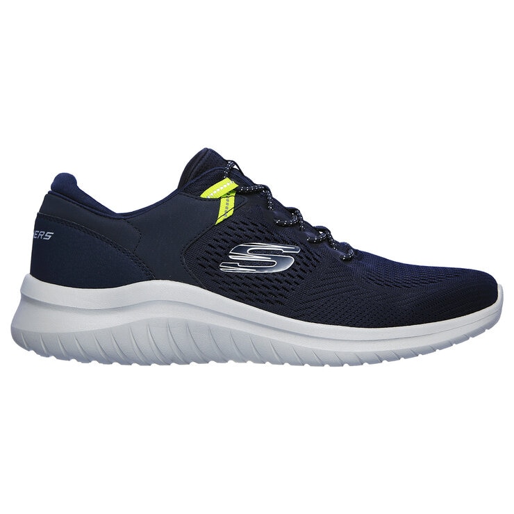 Side view of navy shoe Side view of navy shoe