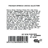 Back label for Spanish Cheese Selection