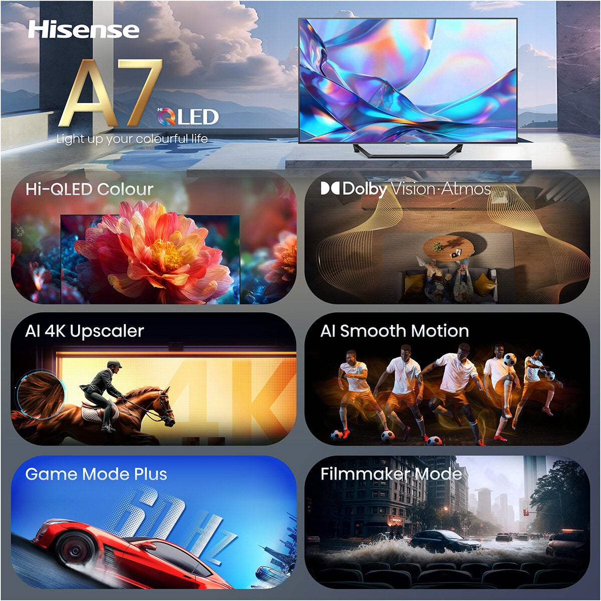 Buy Hisense 43A7STUK 43 Inch QLED HD Smart TV at Costco.co.uk