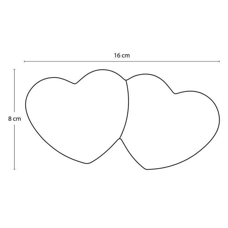 Cocoba Belgian Milk Chocolate Large Double Heart, 10 x 150g