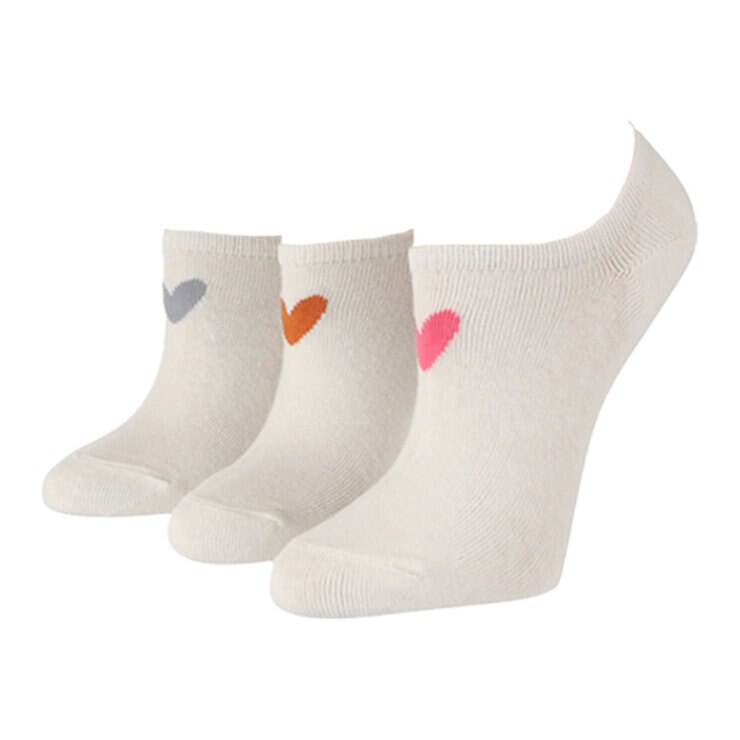 Caroline Gardner Ladies Trainer Sock 6 Pack in White