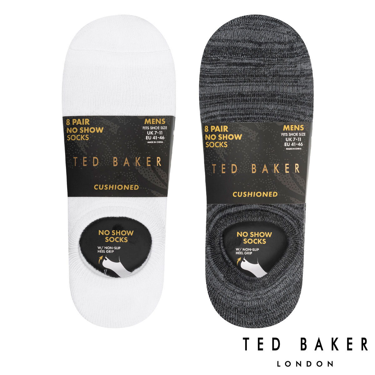 Ted Baker Men's Liner Sock, 8 Pack
