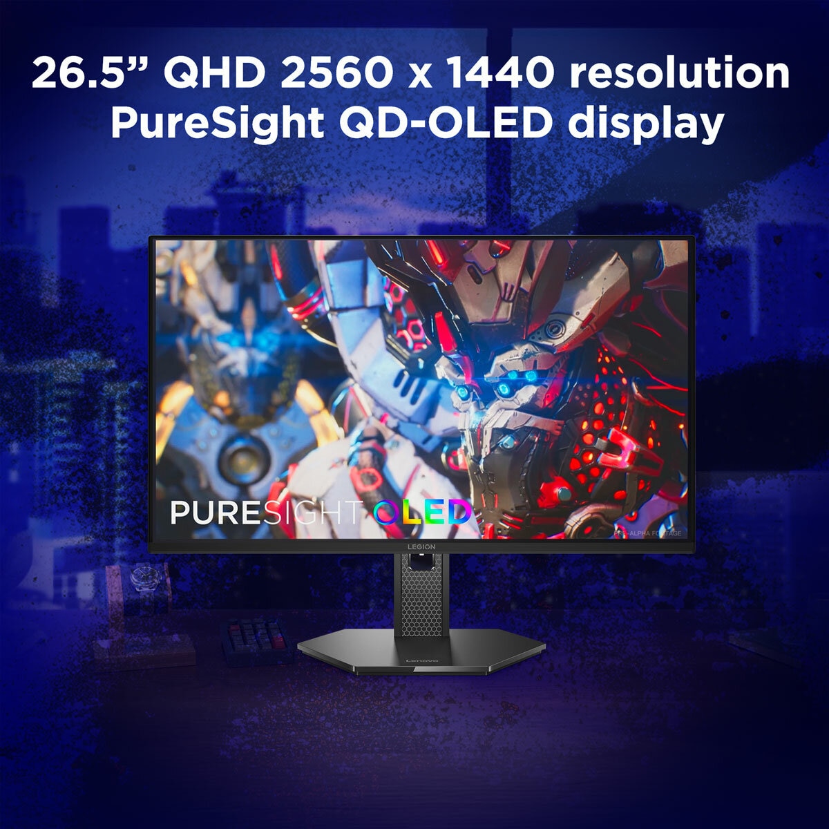 Lenovo Legion 27" QHD OLED Gaming Monitor, 67E1GAC1UK Lenovo Legion 27" QHD OLED Gaming Monitor, 67E1GAC1UK