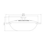 Tramontina Enameled Cast Iron Wok, 32cm / 5.0L
