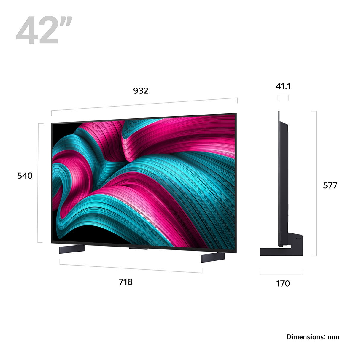 Buy LG OLED42C55LA.AEK 42" TV at Costco.co.uk