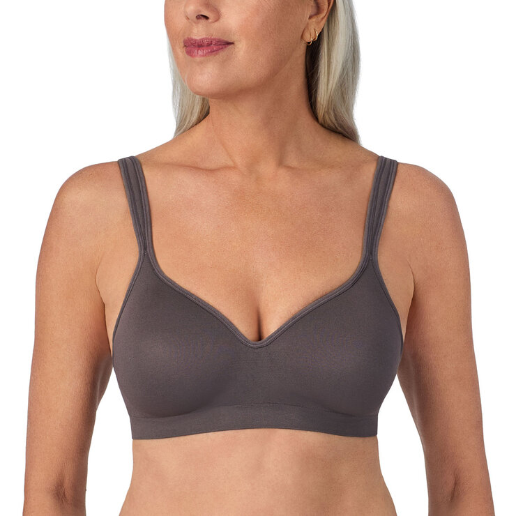 Carole Hochman Seamless Bra 2 Pack in White & Grey, Medium