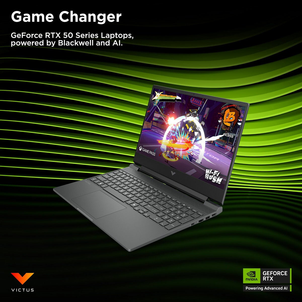 HP Victus, Intel Core 5, 16GB RAM, 512GB SSD, NVIDIA GeForce RTX 5060. 15.6 inch Gaming Laptop, 15-fa2000na HP Victus, Intel Core 5, 16GB RAM, 512GB SSD, NVIDIA GeForce RTX 5060. 15.6 inch Gaming Laptop, 15-fa2000na