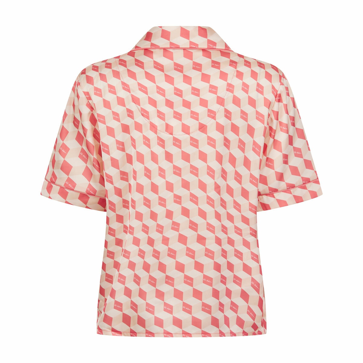 Ted Baker Ladies Satin 2 Piece PJ Set in Coral