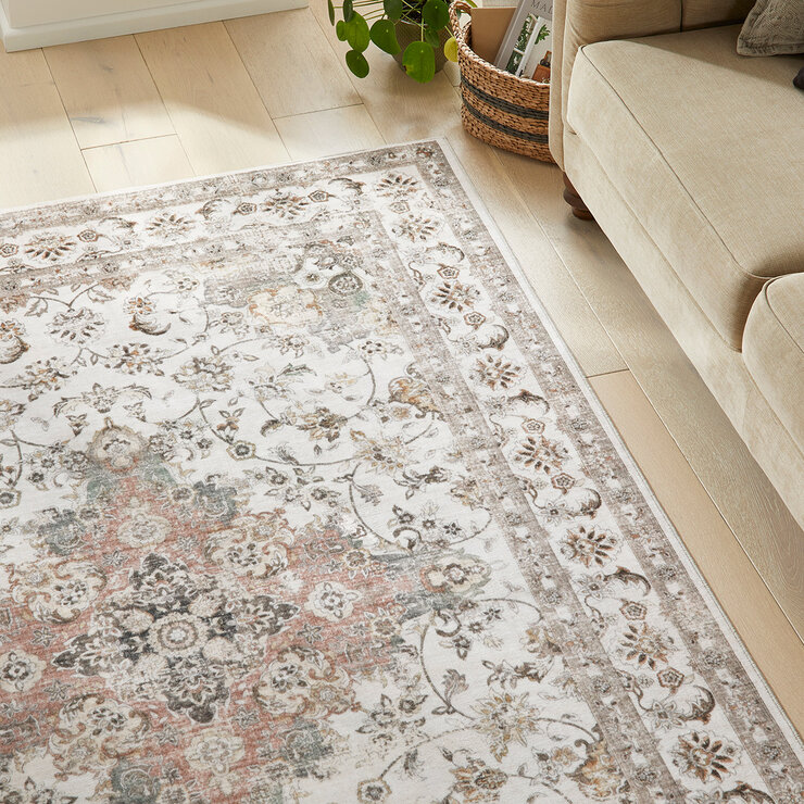 Concept Looms Liberty Neutral Washable Rug, in 3 Sizes