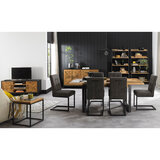 Bentley Designs Greenwich Extending Dining Table + 6 Cantilever Chairs, Seats 6-15