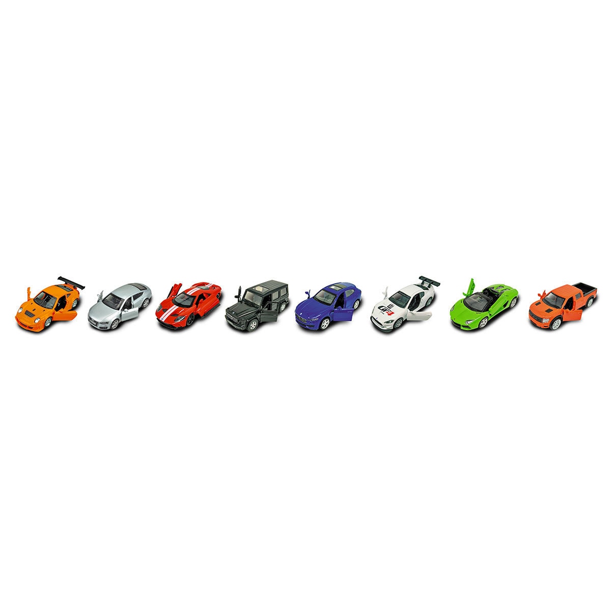 Step ahead cars individual cars on white background