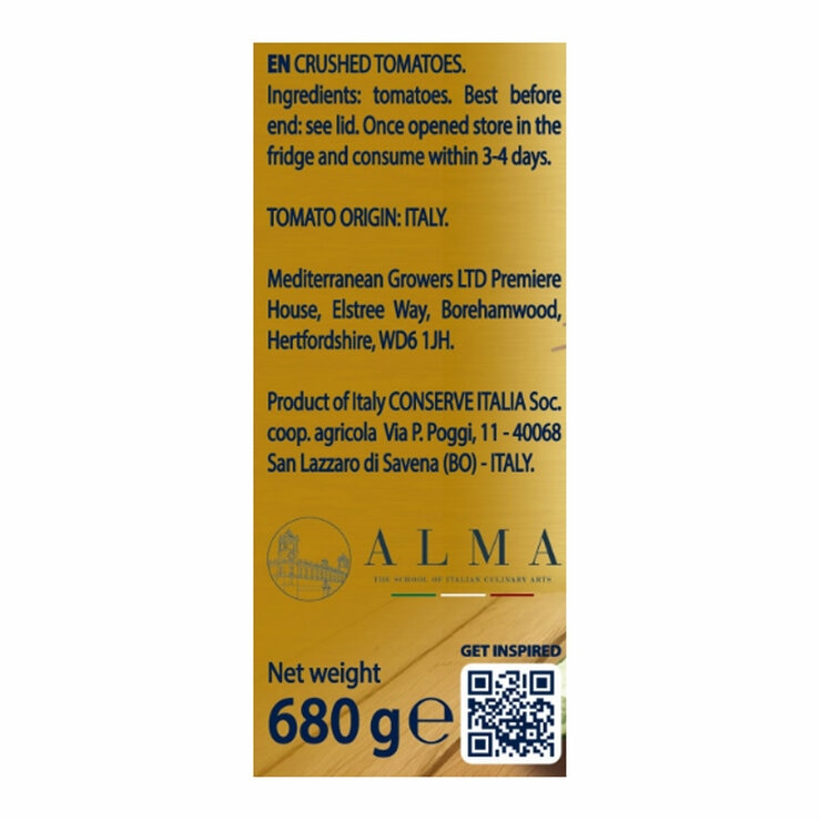 Ingredients information
