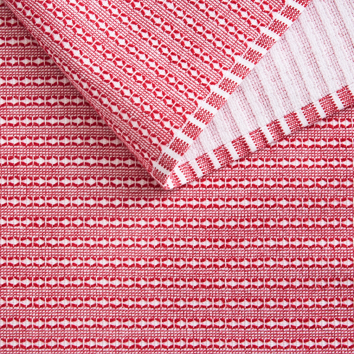 KitchenAid Printed Kitchen Towels Set 8 Pack in Red