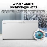 Hisense FC650D4AWLYE, 500L High Capacity Chest Freezer, E Rated in White
