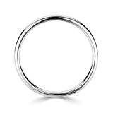 2.0mm Basic Light Court Wedding band. 18ct White Gold