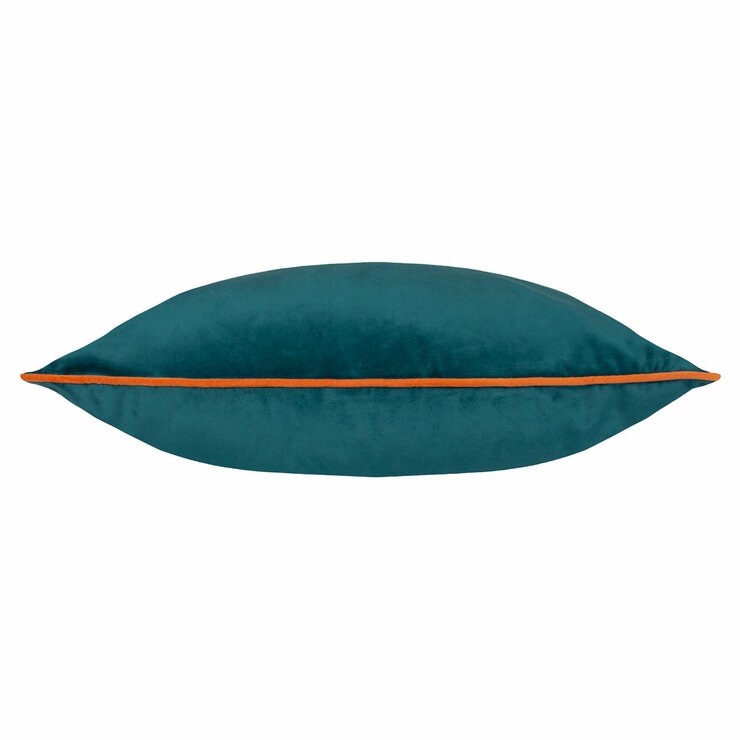 Furn Meridian Blue Velvet Feather Fill Cushion, 55 x 55 cm