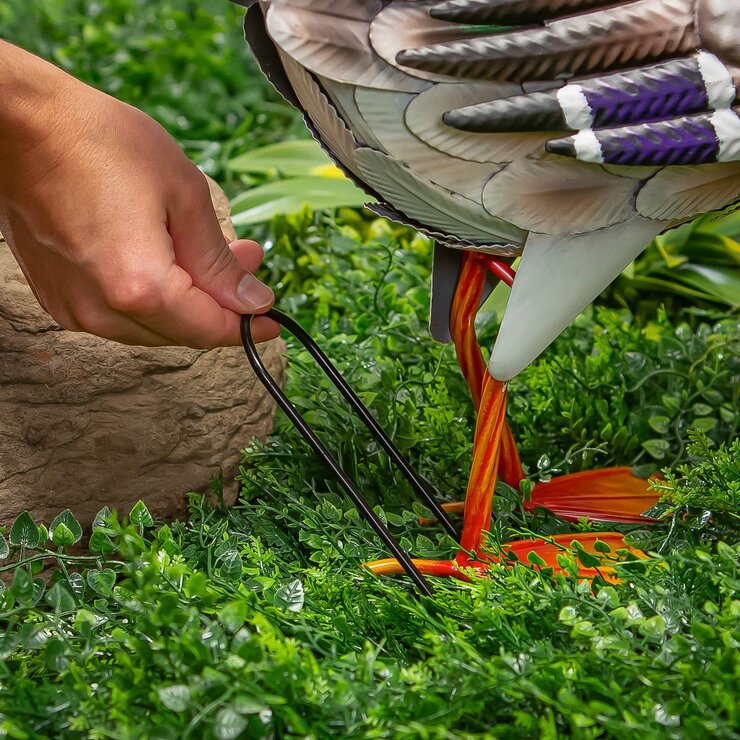 Metal Mallard Duck Statues, Set of 2