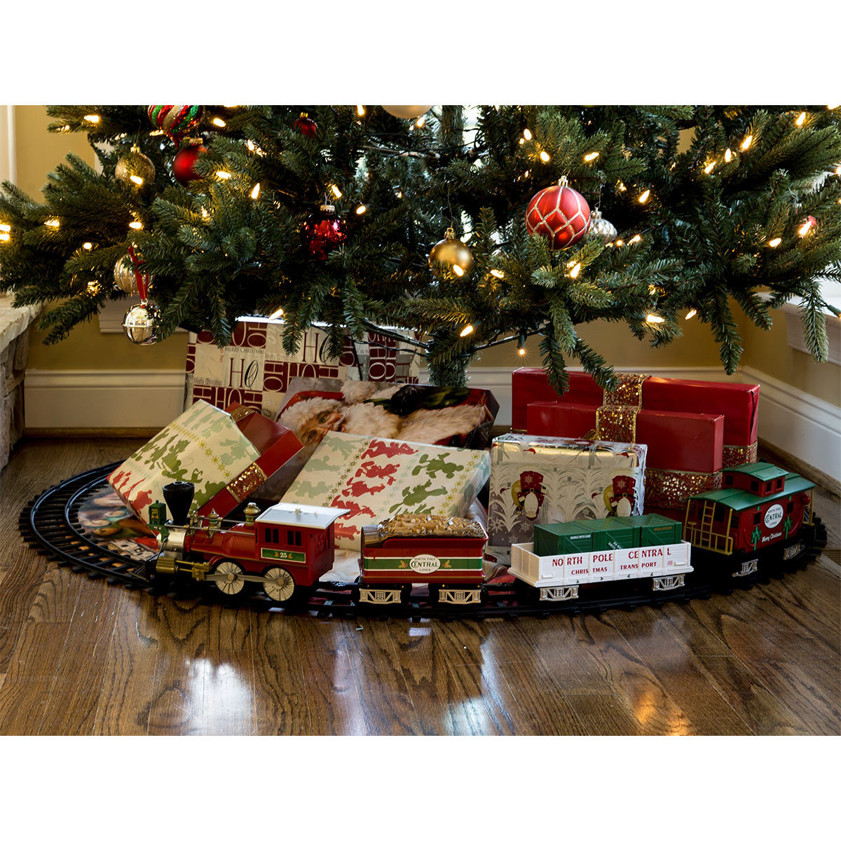 North Pole Central Christmas Tree Train 