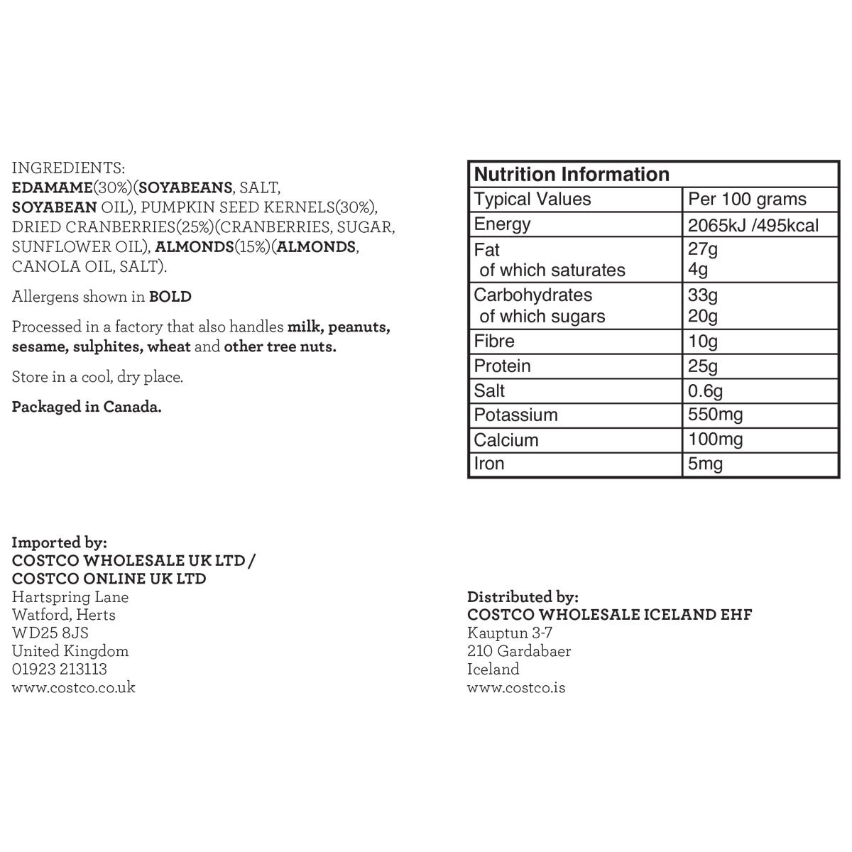 Nutritional Information