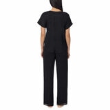 Carole Hochman 3 Piece Pyjama Set In Black