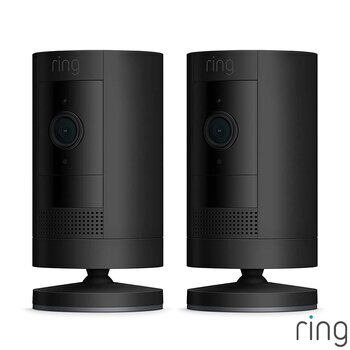 Ring Plug-In Stick Up Cam Duo Pack in Black