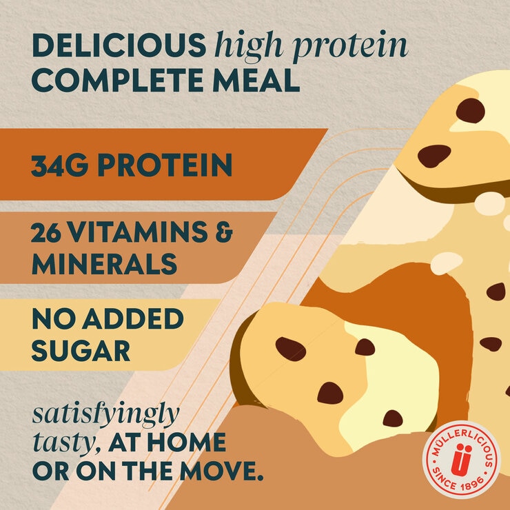 Muller x Myprotein, Meal Replacement Drink, Cookies & Cream 6 x 500ml