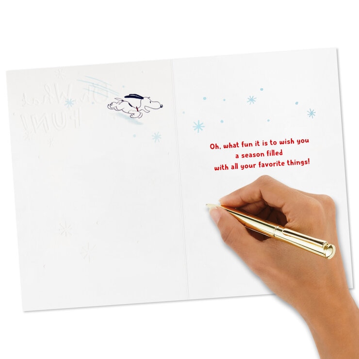 Hallmark Hand Crafted Christmas Card Assortment: Peanuts - 40 Pack