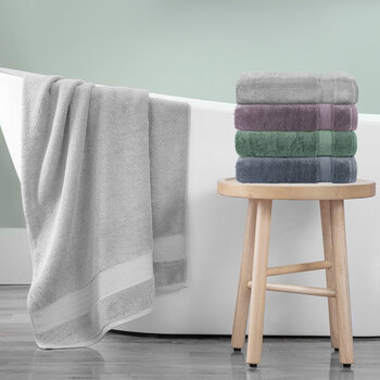 Grandeur 100% Hygro Cotton Bath Towels, Pack of 2 in 4 Colours Grandeur 100% Hygro Cotton Bath Towels, Pack of 2 in 4 Colours