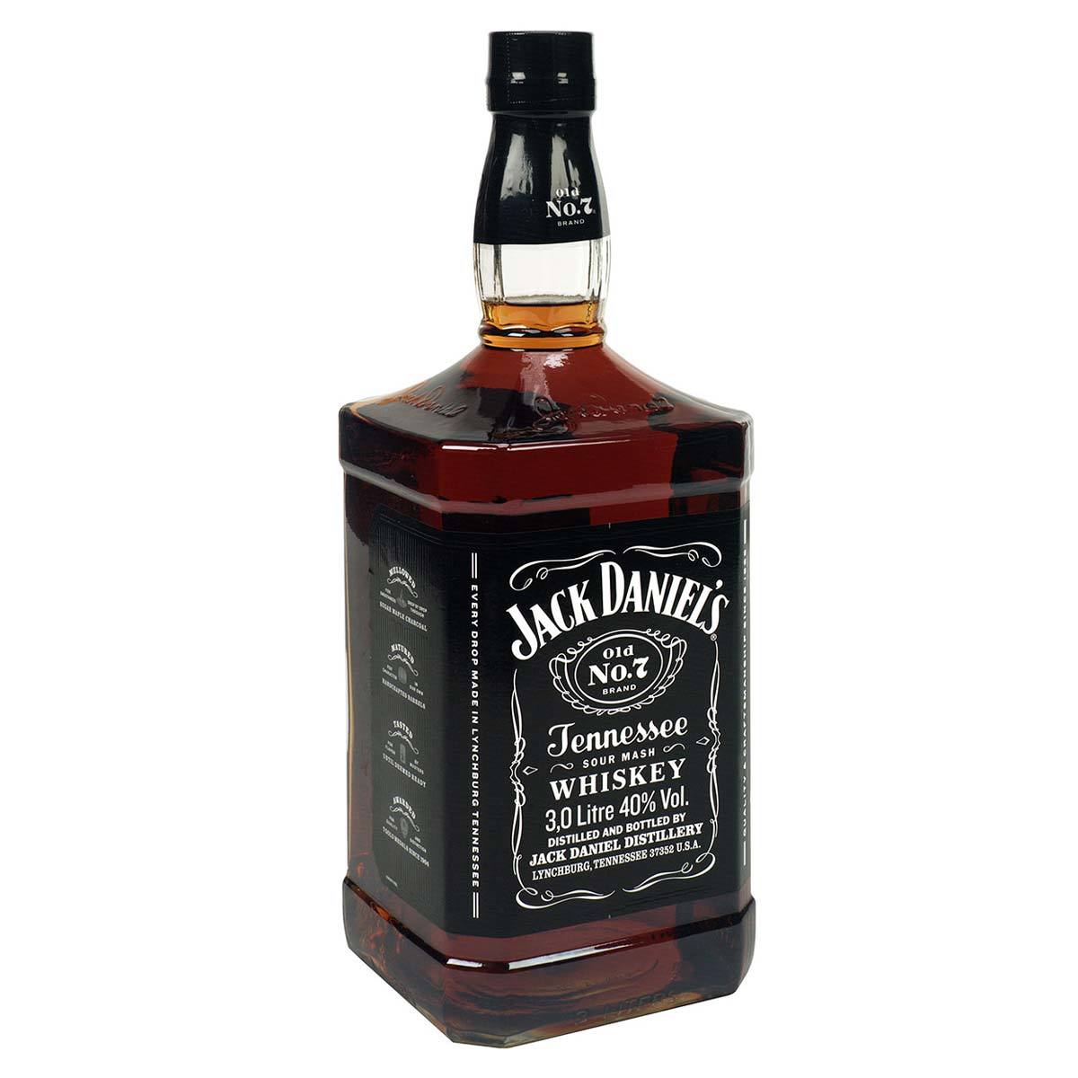 Jack Daniel's Old No.7 Whiskey double magnum bottle 3.0l