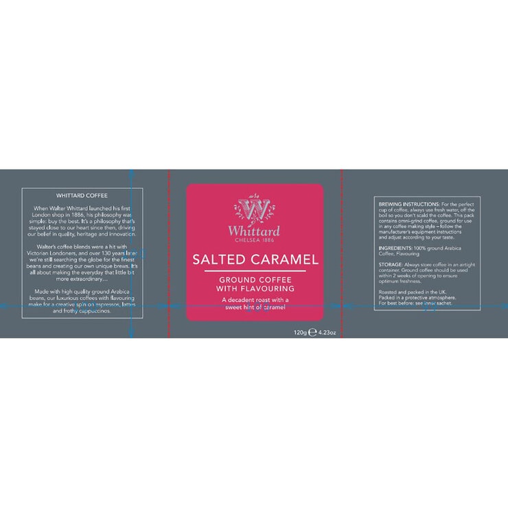 Salted Caramel Ground Coffee with Flavouring, 120g Salted Caramel Ground Coffee with Flavouring, 120g