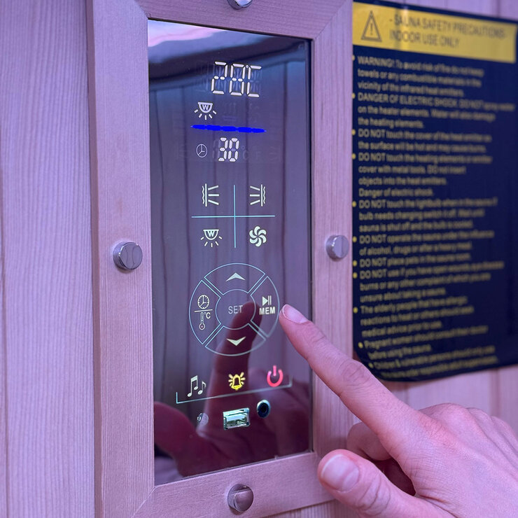 Insignia Luxury 4 Person Far Infrared Quadrant Indoor Sauna