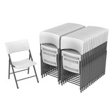 Lifetime light commerical folding chair pack of 32 stacked