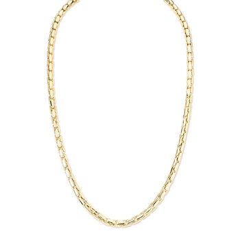 14ct Yellow Gold Interlocking Link Necklace