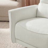 Aiden & Ivy Elton Cream Leather Manual Reclining Chair Aiden & Ivy Elton Cream Leather Manual Reclining Chair