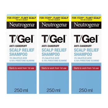 Neutrogena T/Gel Anti-Dandruff Scalp Relief, 3 x 250ml