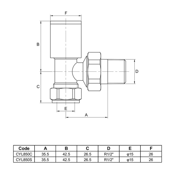 Ultraheat Cylindrical-25 Horizontal Manual Valve + L/S (Pair) - Anthacite Grey Ultraheat Cylindrical-25 Horizontal Manual Valve + L/S (Pair) - Anthacite Grey