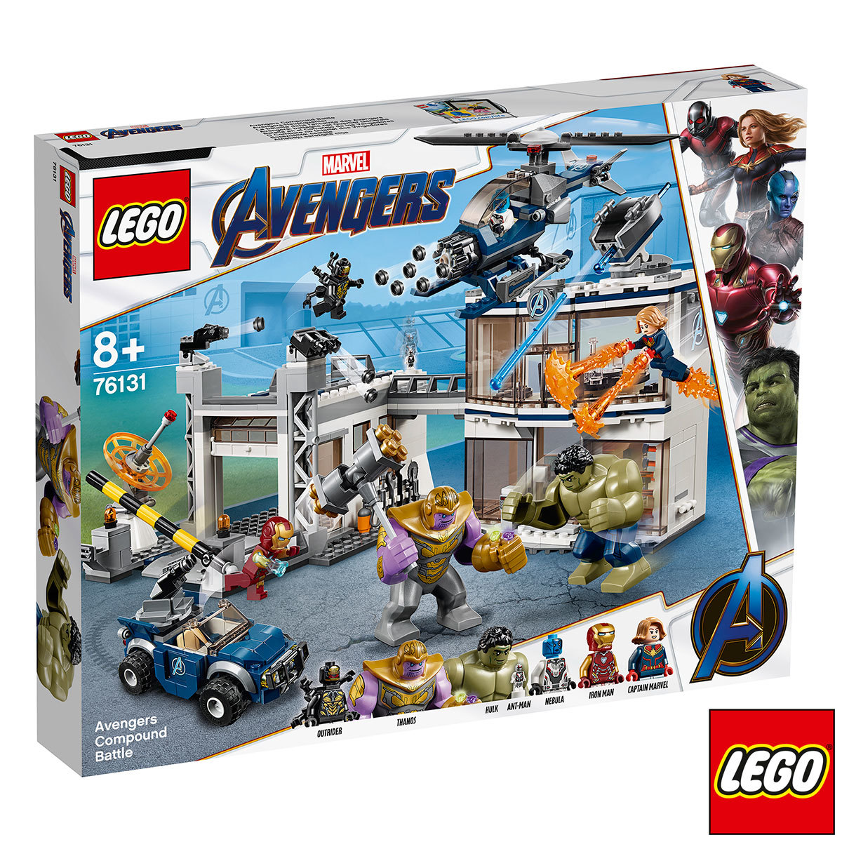 Lego Avengers compound battle box image front