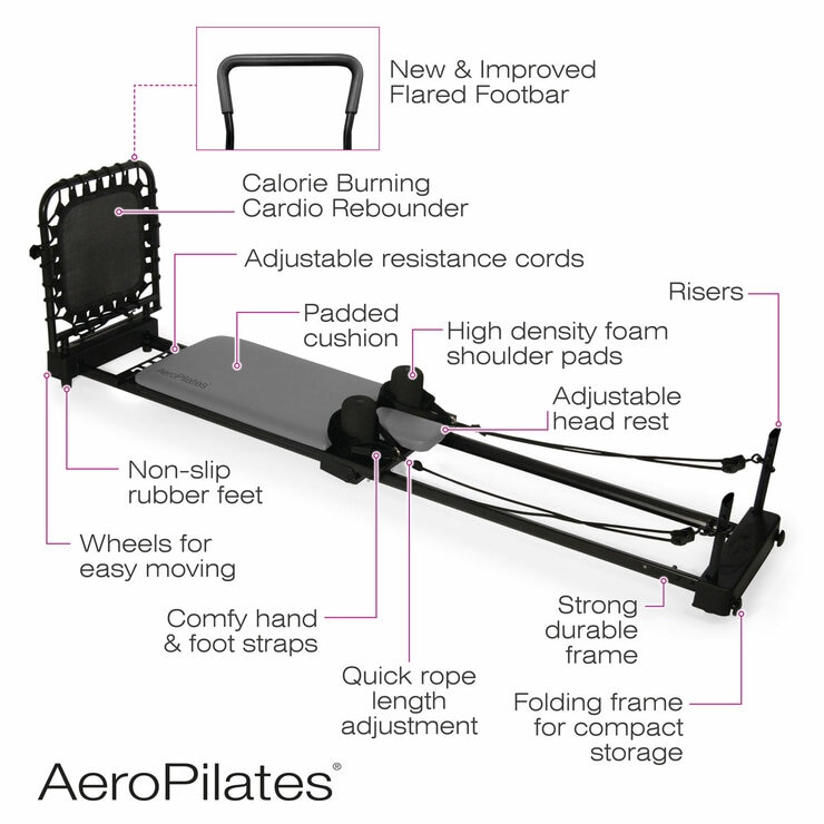 AeroPilates Reformer 435 Plus in Grey