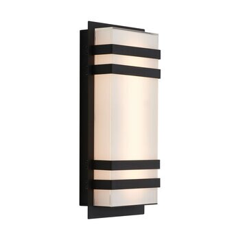 Artika Glow Box 3 Indoor/ Outdoor LED Wall Light in Black OUT-G3-5LBL40