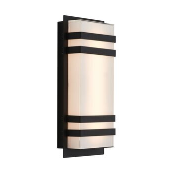 Artika Glow Box 3 Indoor/ Outdoor LED Wall Light in Black 