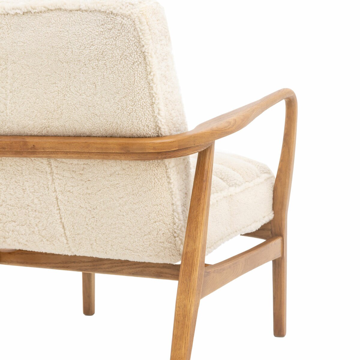 Gallery Datsun Sheepskin Fabric Armchair