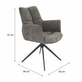 Chair with dimensions