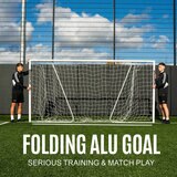 Lifestyle image showing the goal, folded Lifestyle image showing the goal, folded